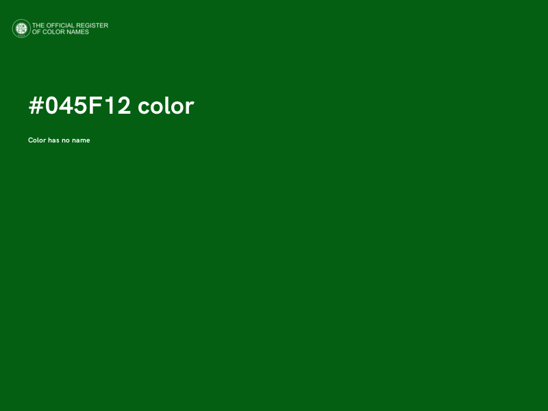 #045F12 color image