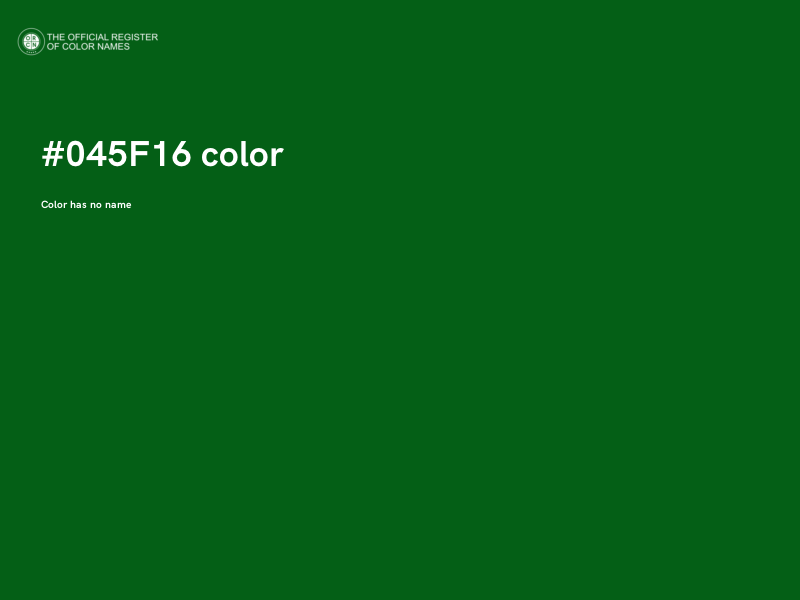 #045F16 color image