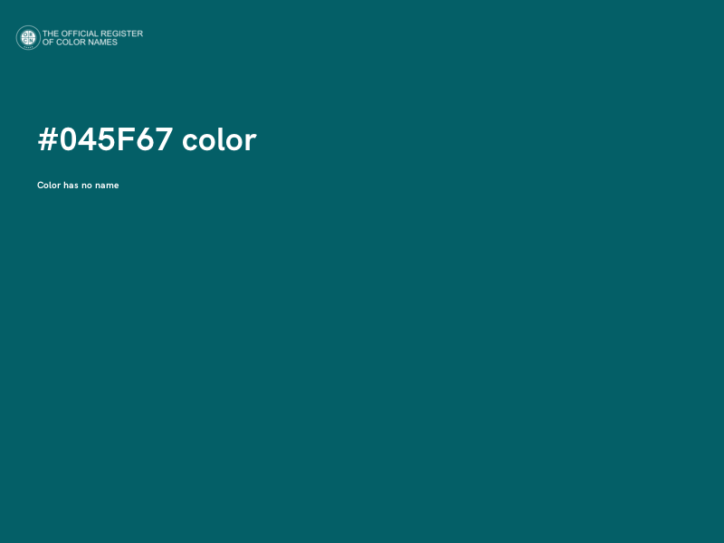 #045F67 color image