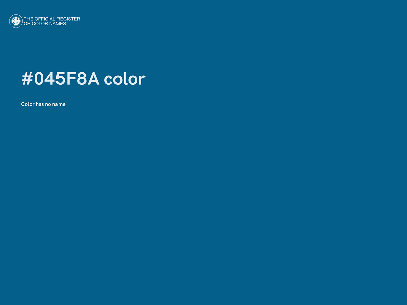 #045F8A color image