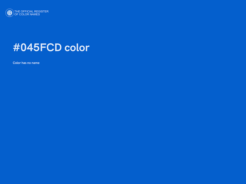 #045FCD color image