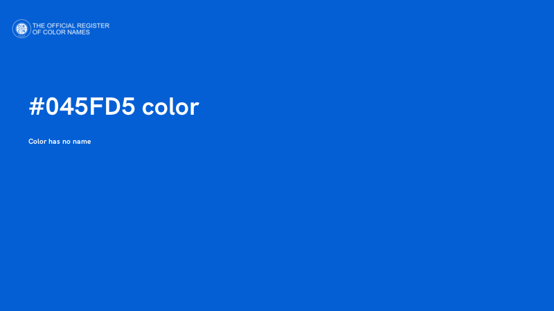 #045FD5 color image