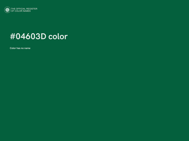 #04603D color image