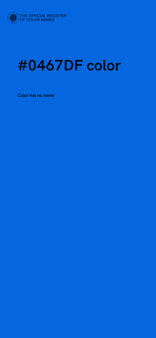 #0467DF color image