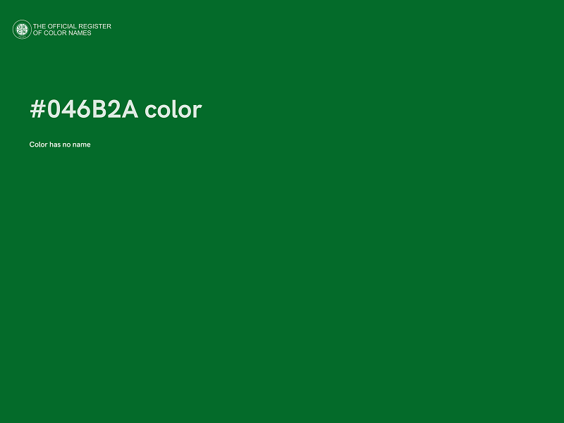 #046B2A color image