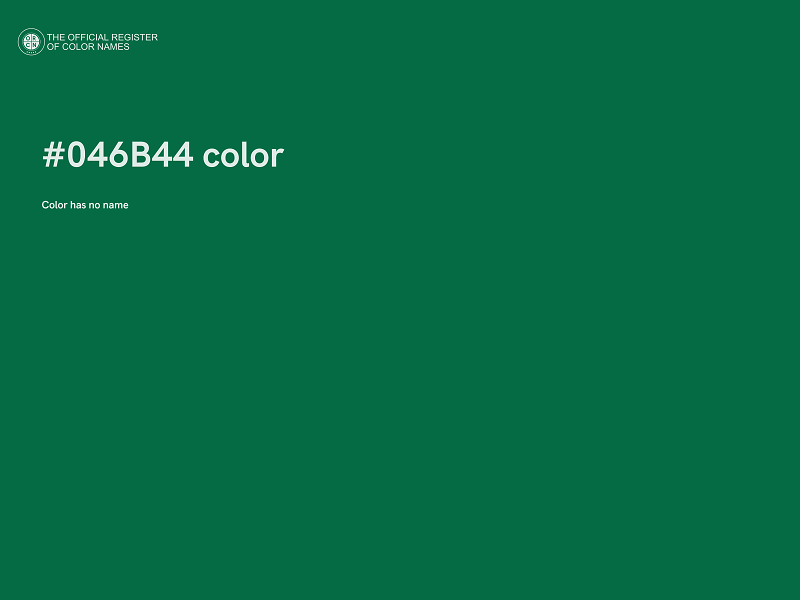#046B44 color image