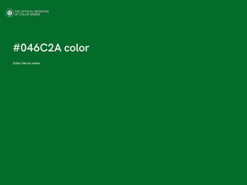 #046C2A color image