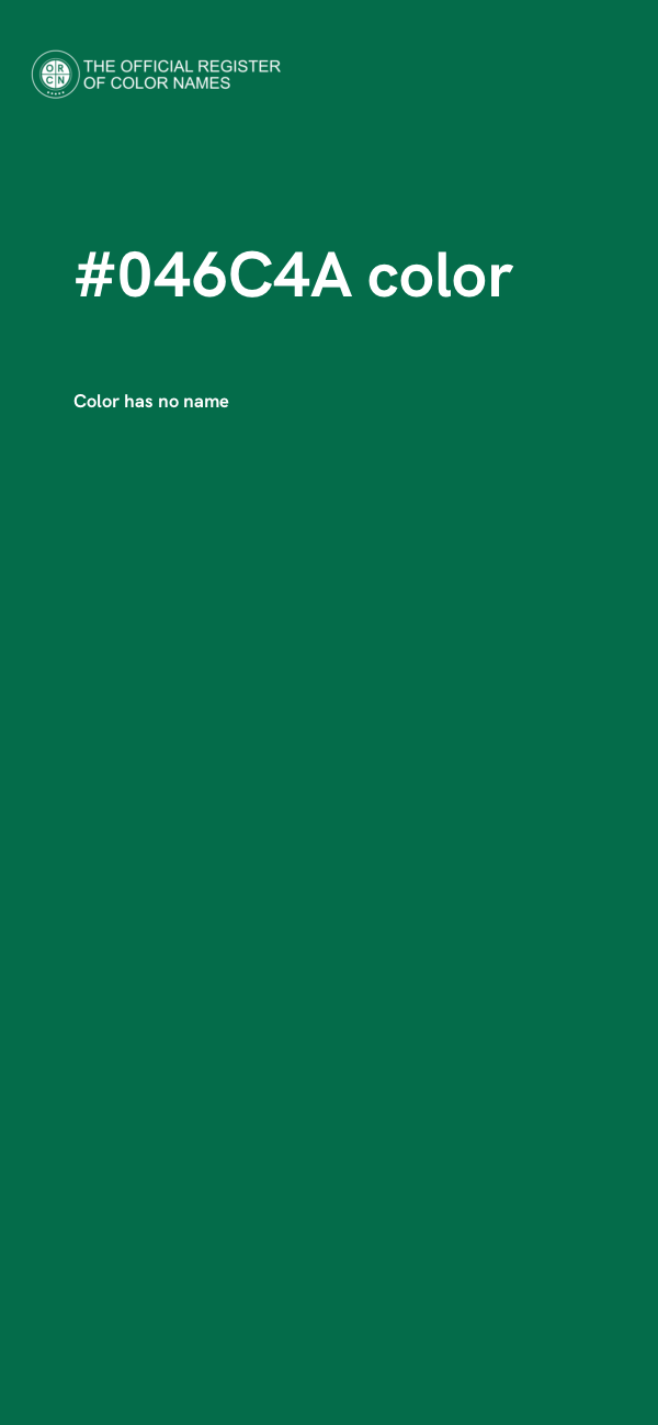 #046C4A color image