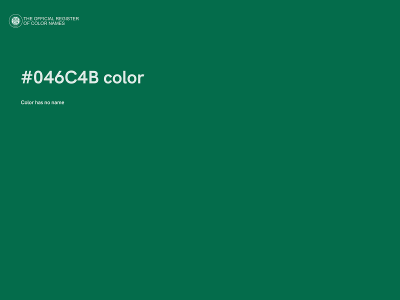 #046C4B color image