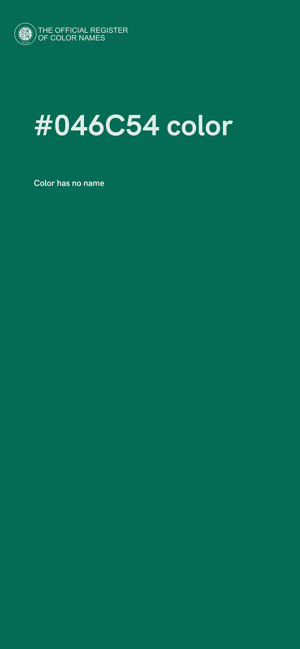#046C54 color image
