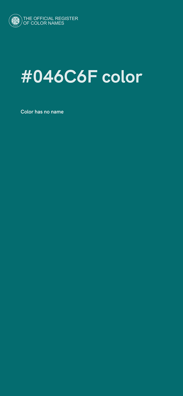 #046C6F color image