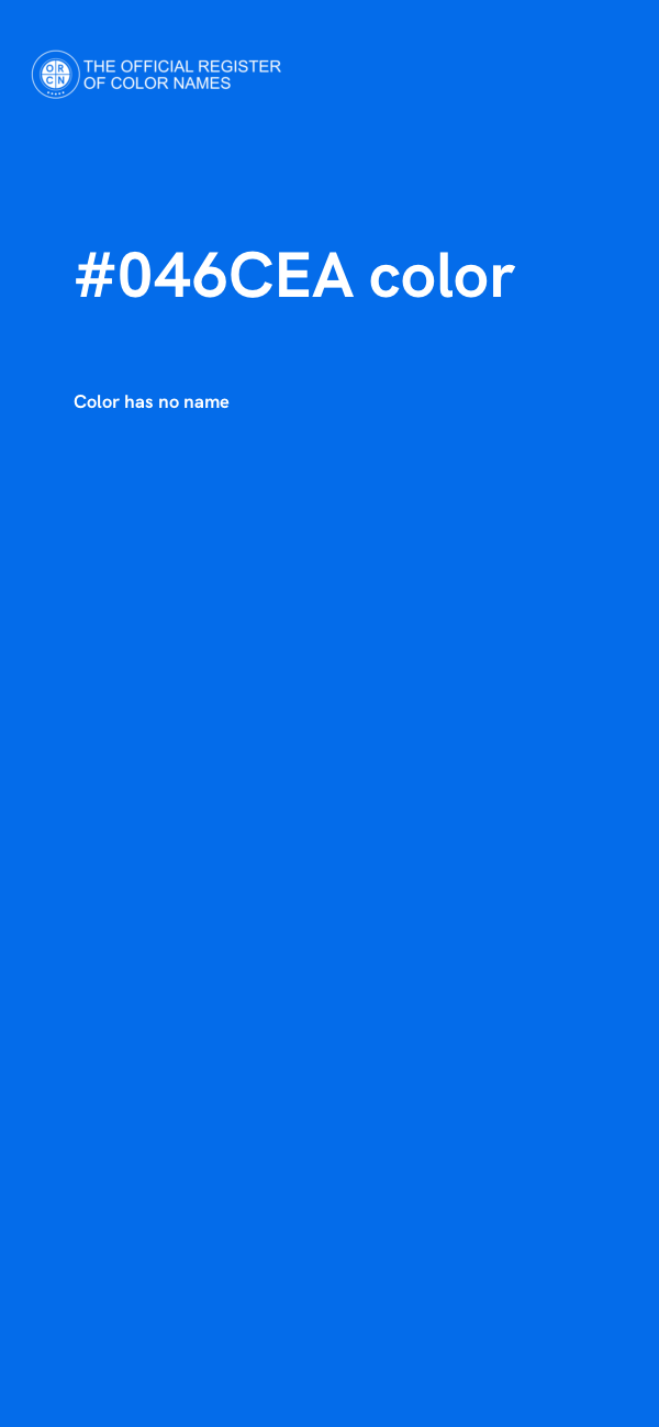 #046CEA color image
