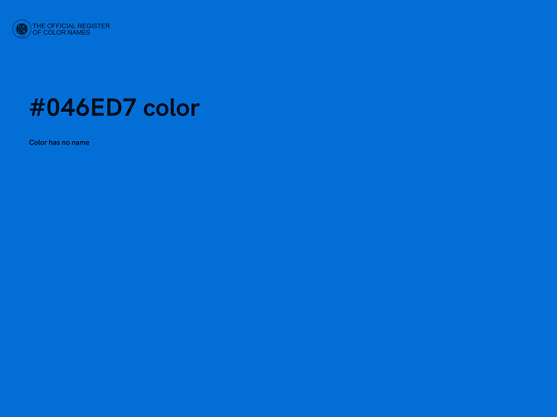 #046ED7 color image