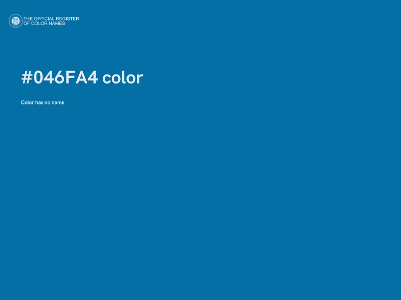 #046FA4 color image