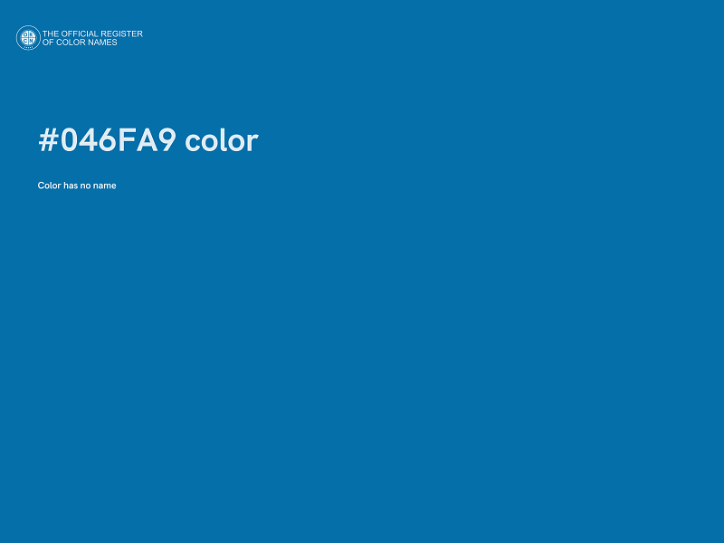 #046FA9 color image