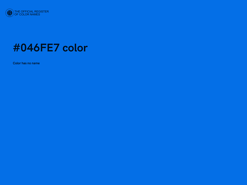 #046FE7 color image
