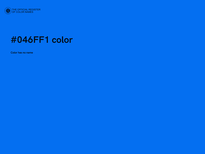 #046FF1 color image