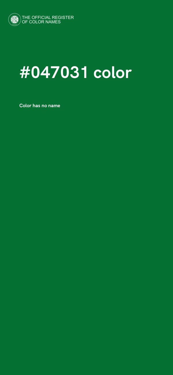 #047031 color image