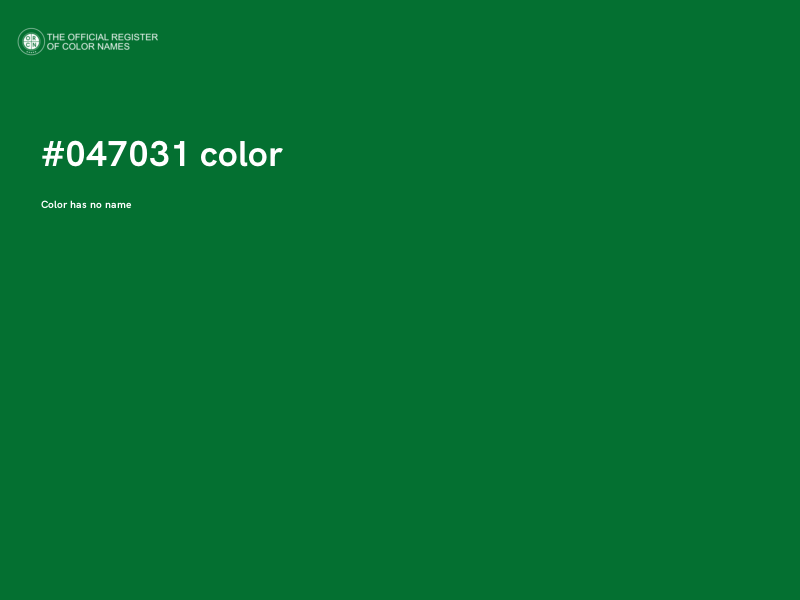 #047031 color image
