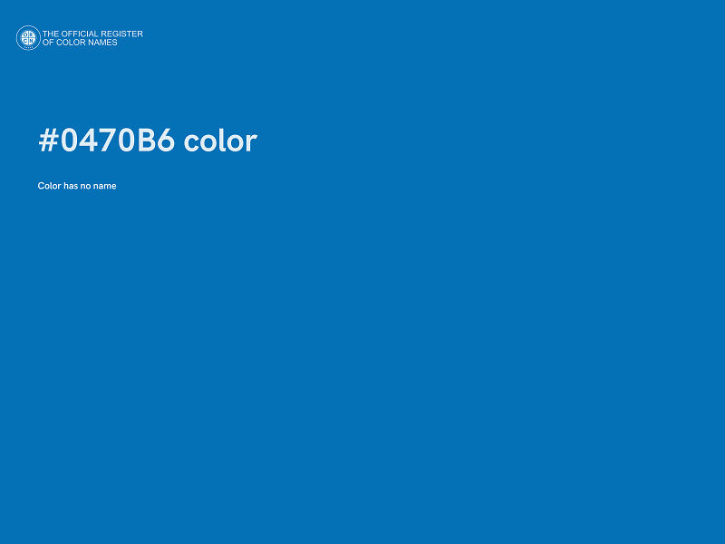 #0470B6 color image