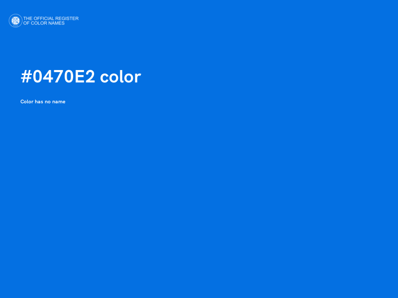 #0470E2 color image