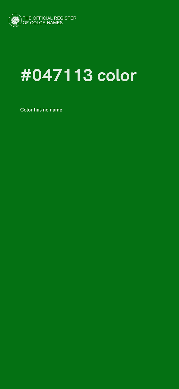 #047113 color image