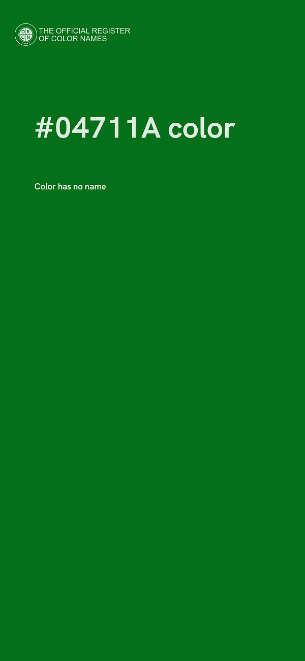 #04711A color image
