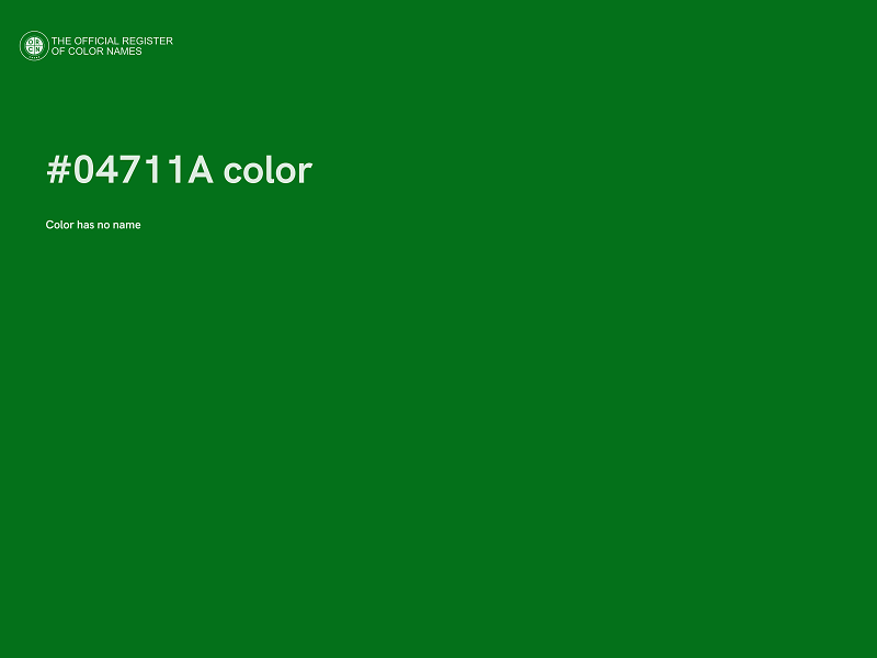 #04711A color image