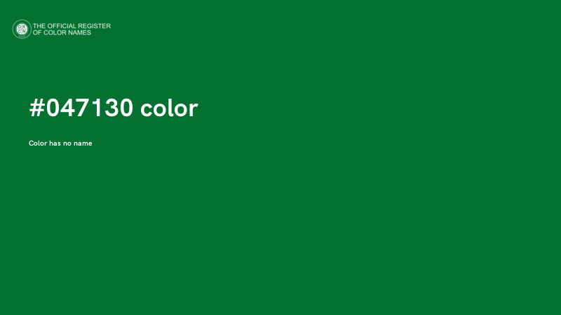 #047130 color image