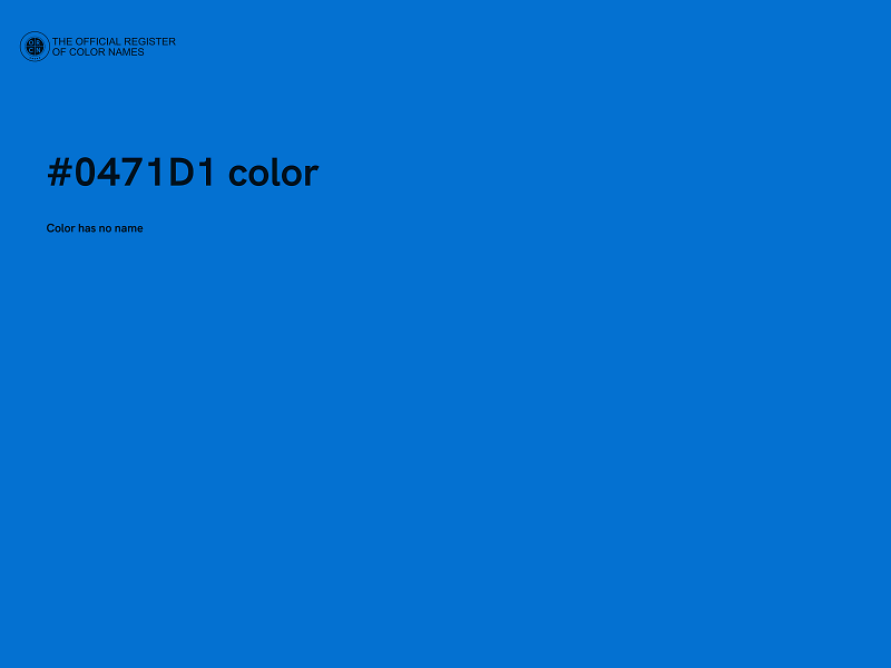 #0471D1 color image