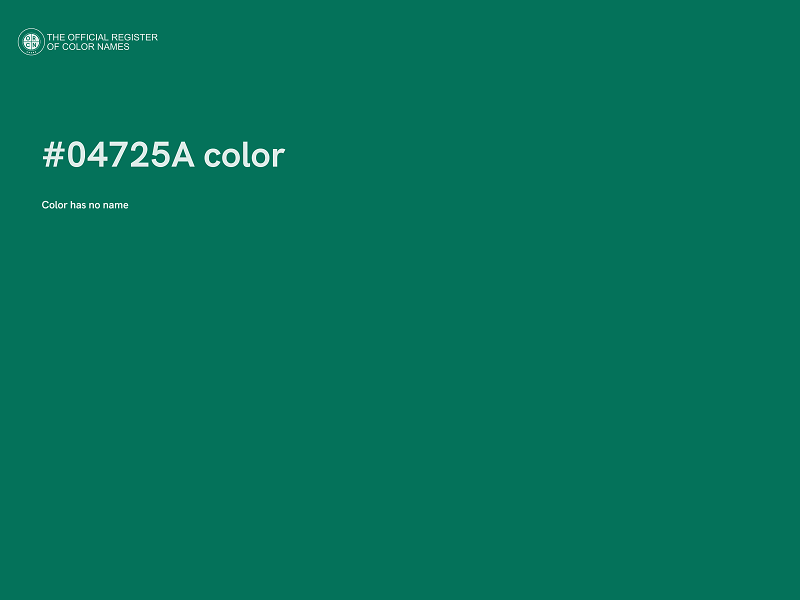 #04725A color image