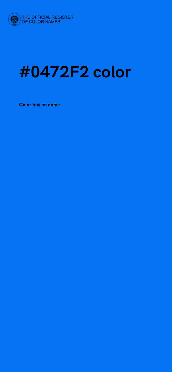 #0472F2 color image