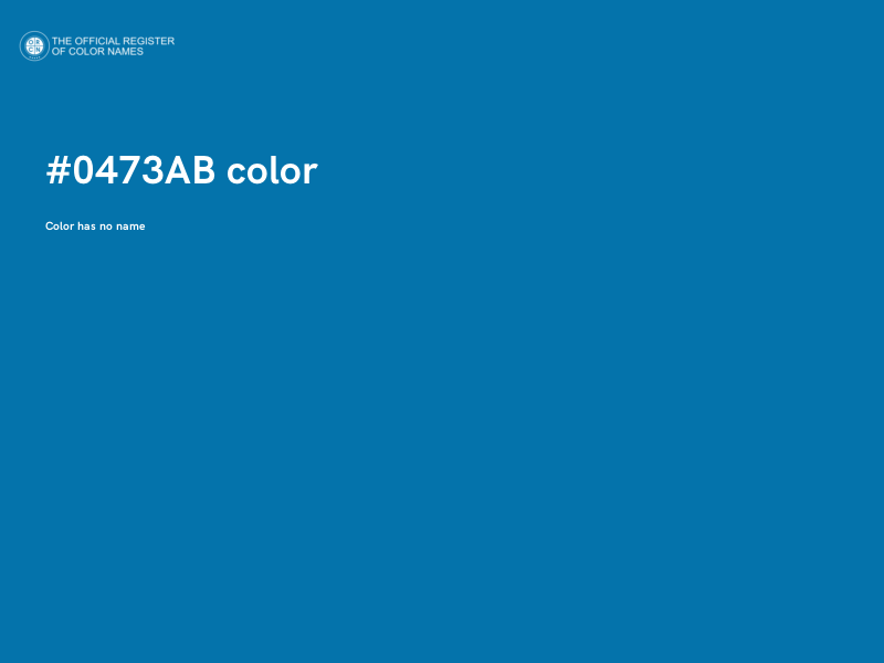 #0473AB color image