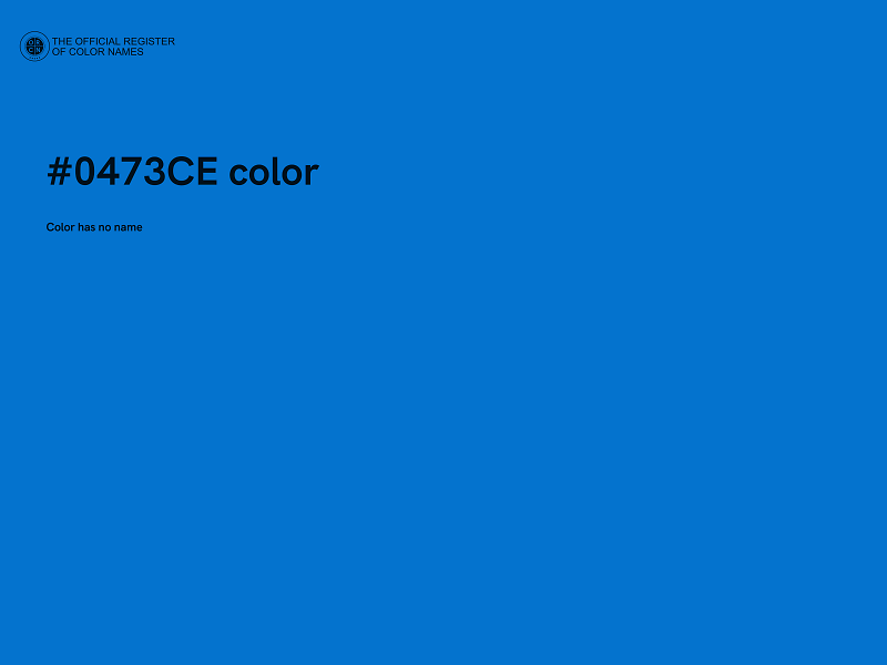 #0473CE color image