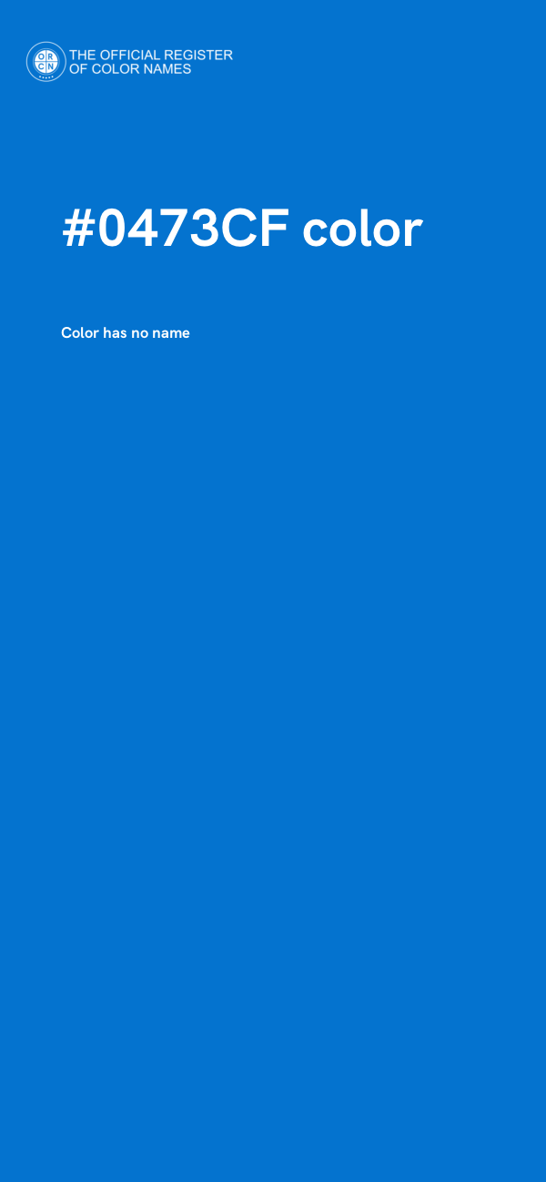 #0473CF color image