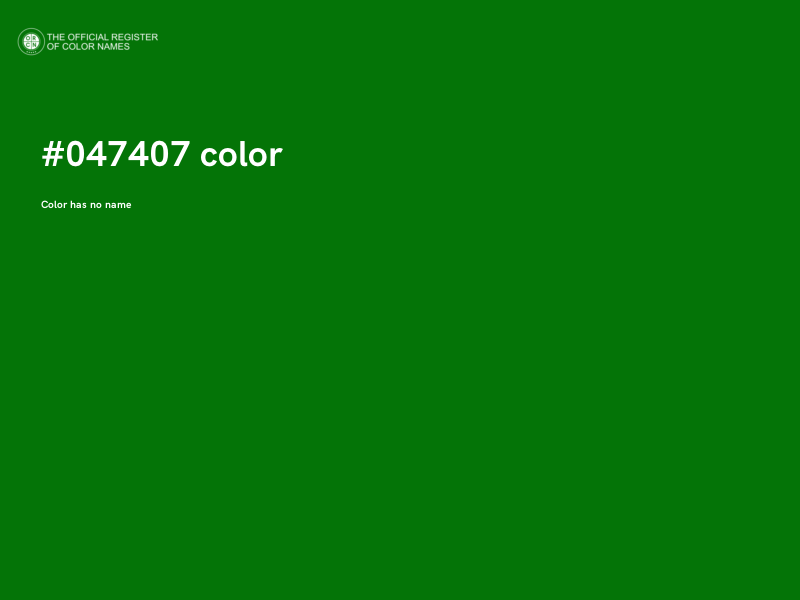 #047407 color image