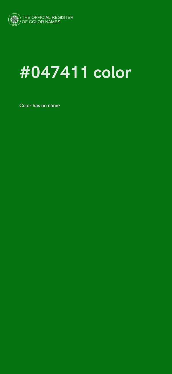 #047411 color image