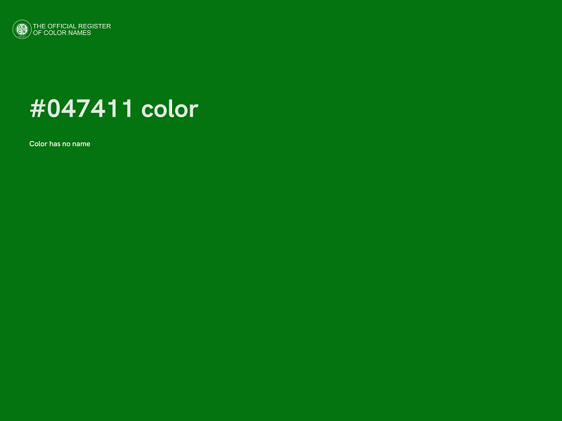 #047411 color image
