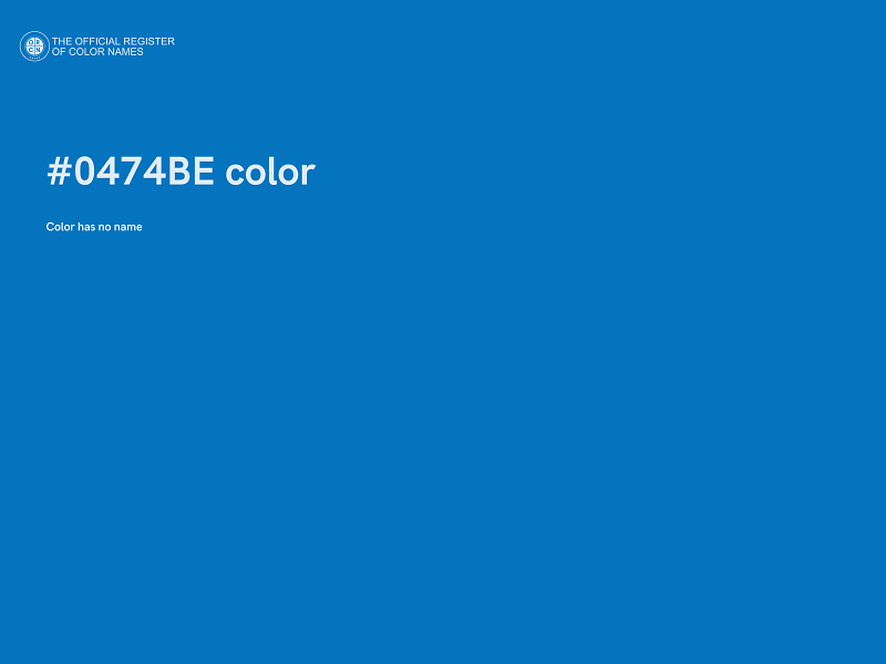 #0474BE color image