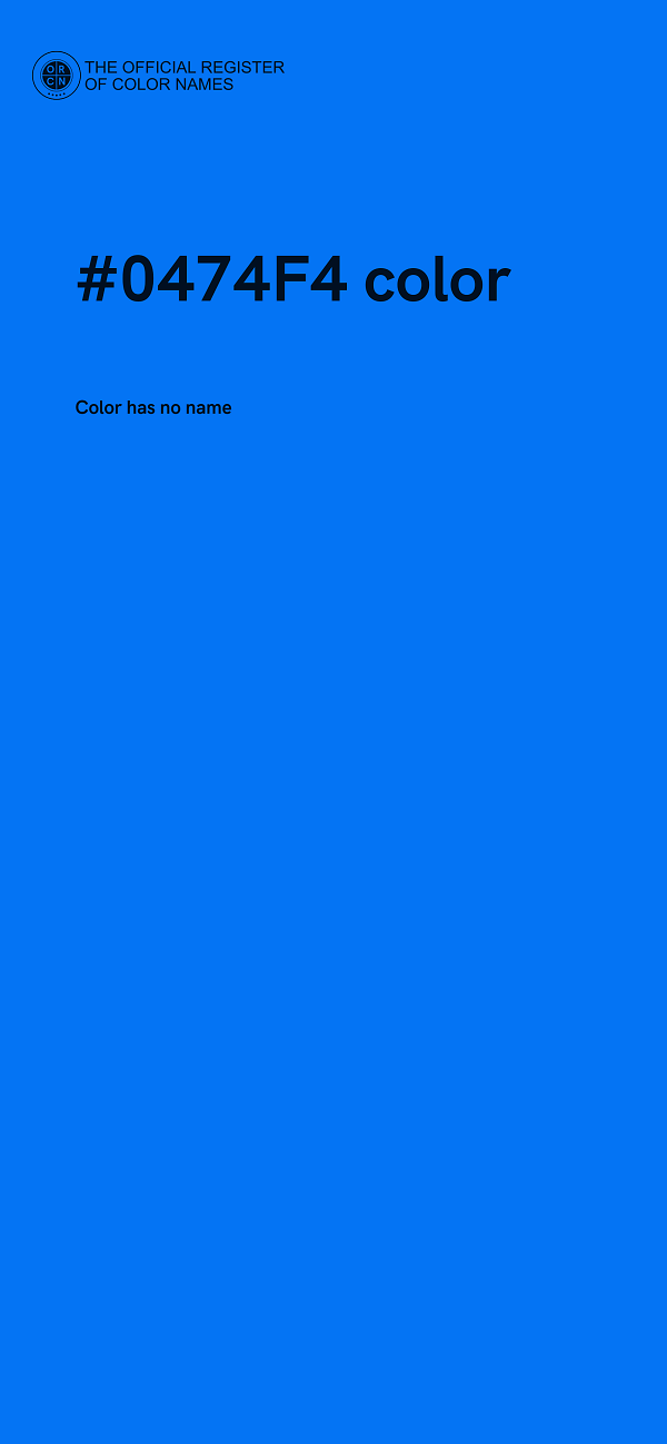 #0474F4 color image