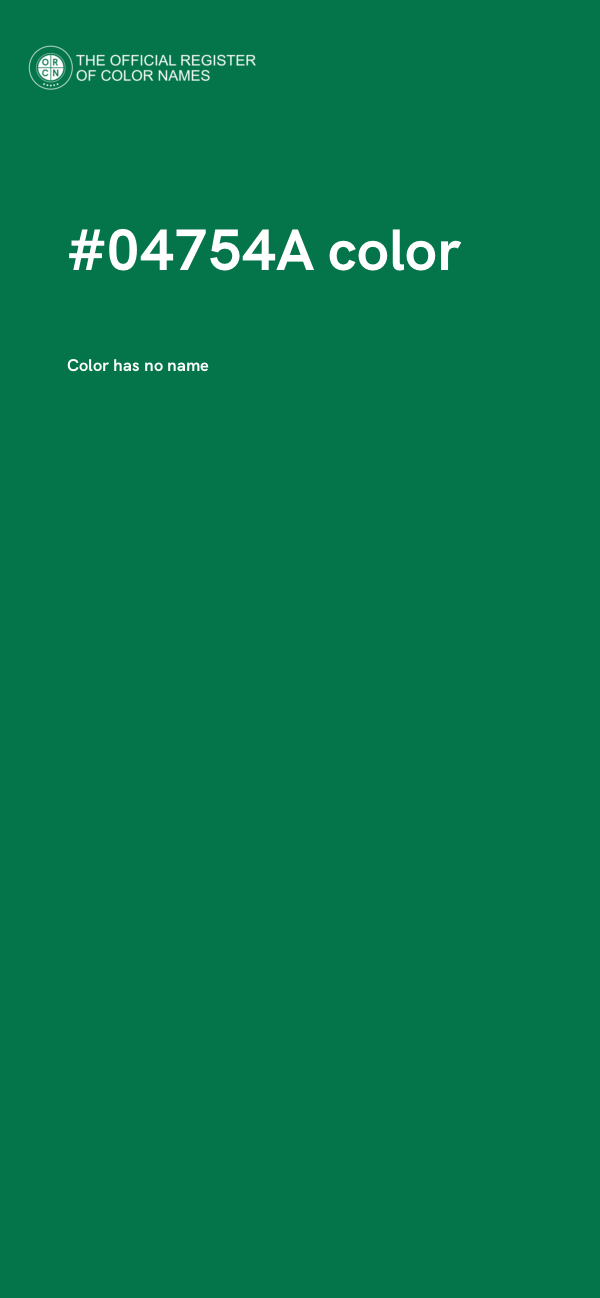 #04754A color image