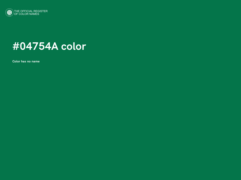#04754A color image