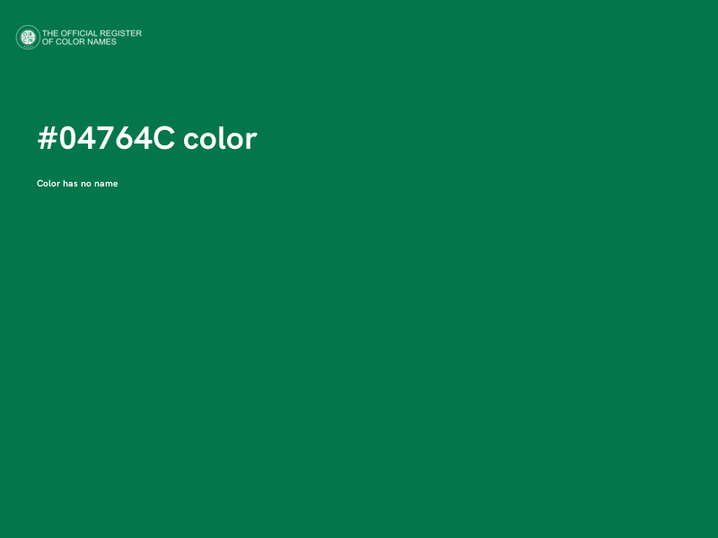 #04764C color image