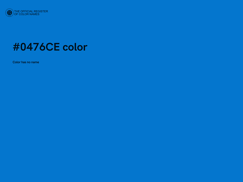 #0476CE color image