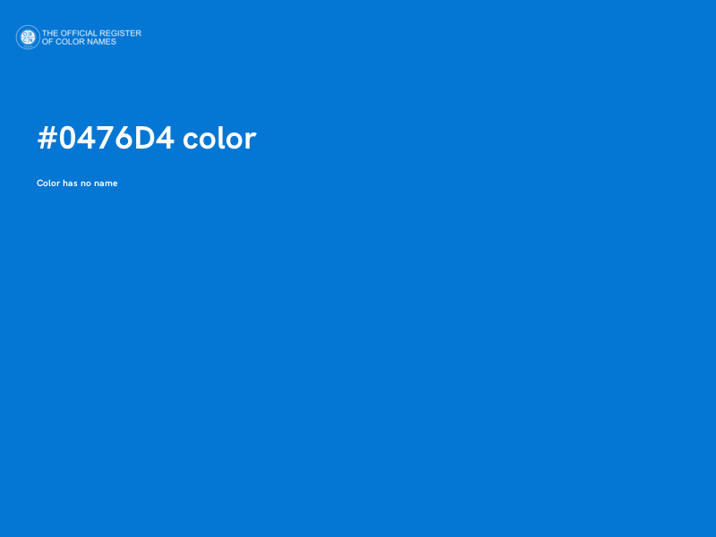 #0476D4 color image