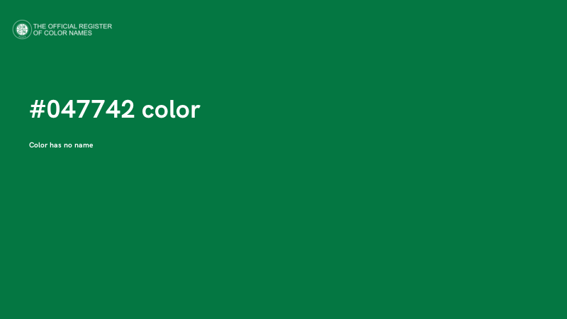 #047742 color image
