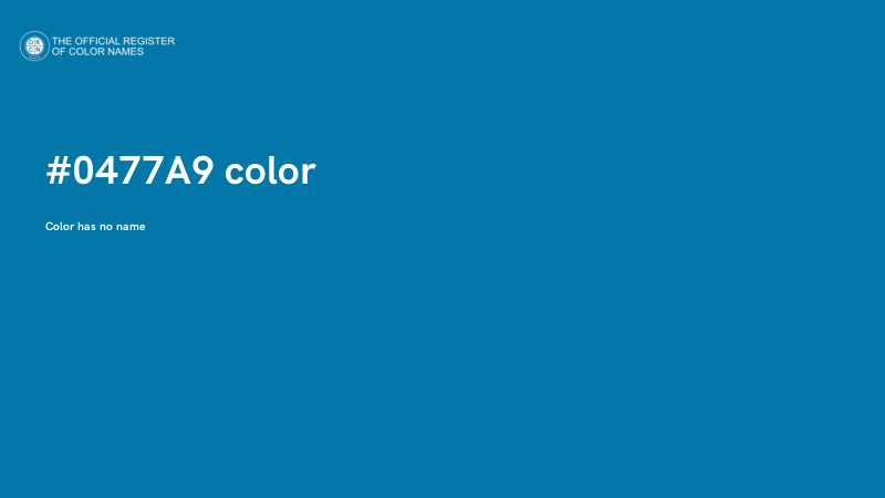 #0477A9 color image