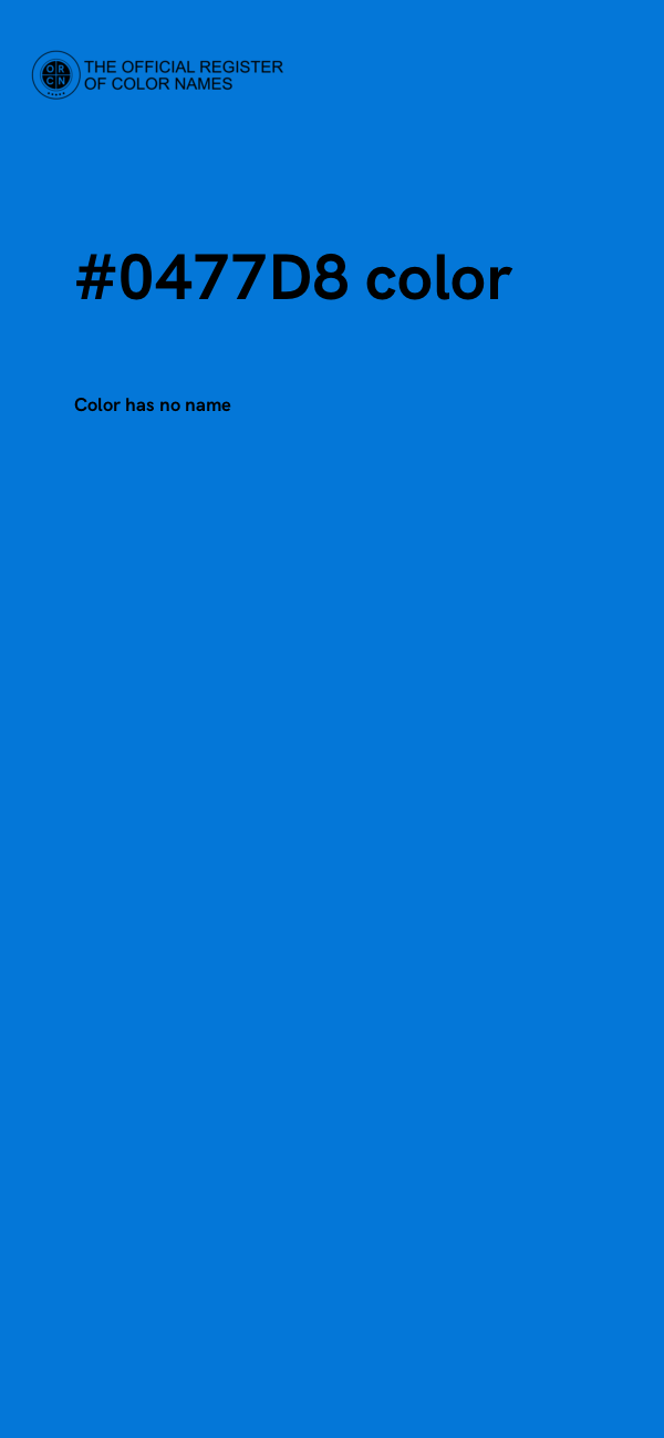 #0477D8 color image