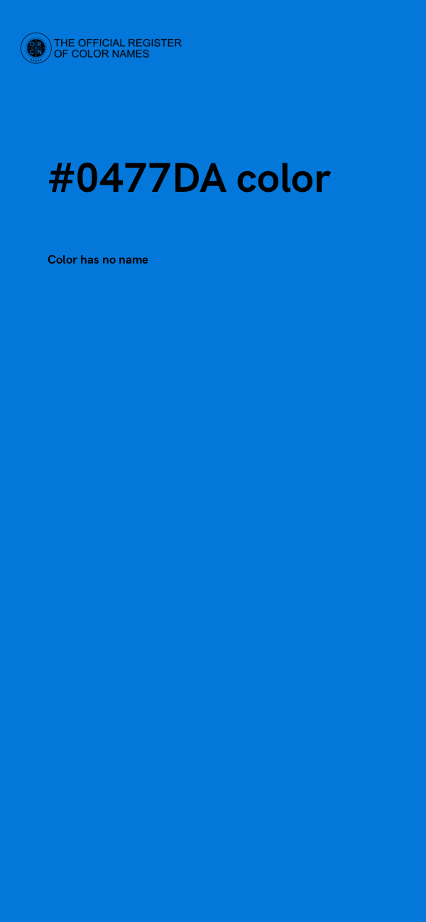#0477DA color image