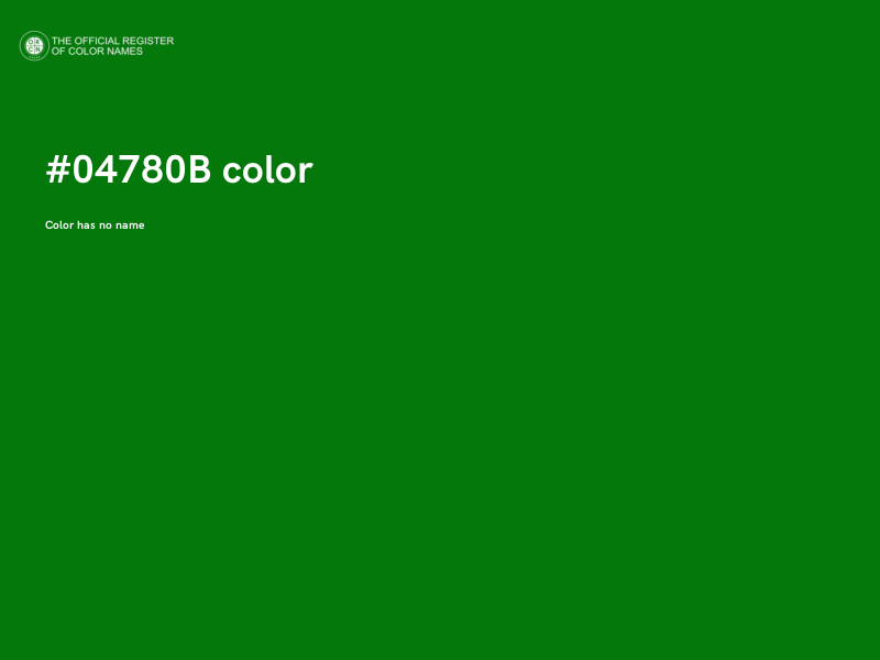 #04780B color image